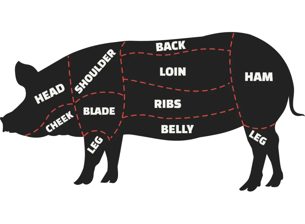 pork cuts chart