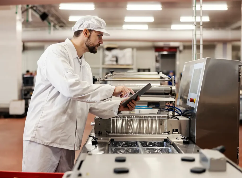 deer processing machine inspection for quality control - midstate meat company springfield il