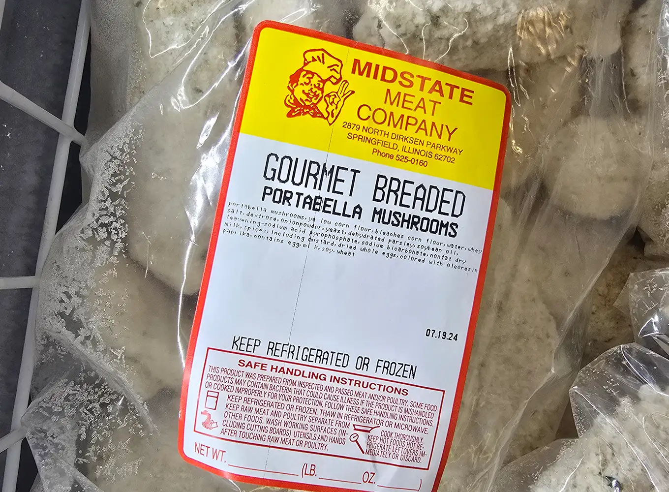 gourmet breaded portabella mushrooms - midstate meat company springfield il